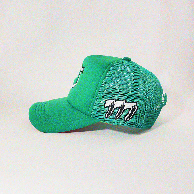 Kelly Green “Reverse” Classic Logo Trucker Hat