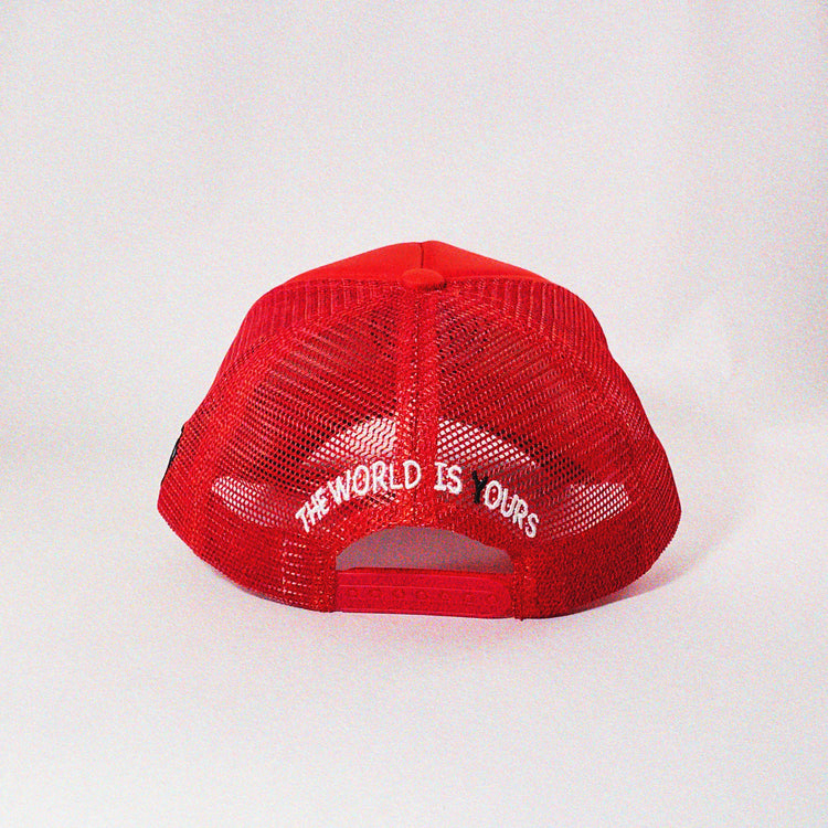 Red Classic Logo Trucker Hat