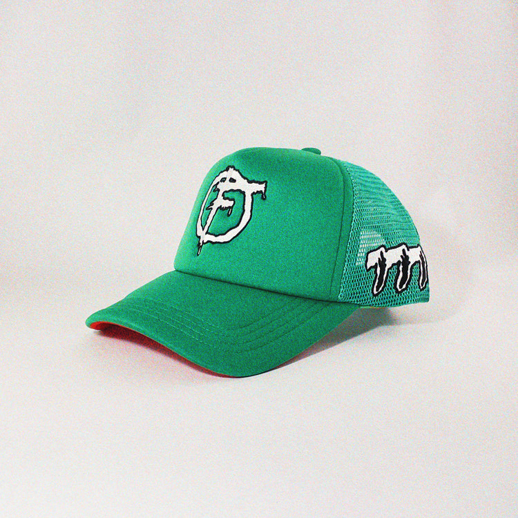 Kelly Green “Reverse” Classic Logo Trucker Hat