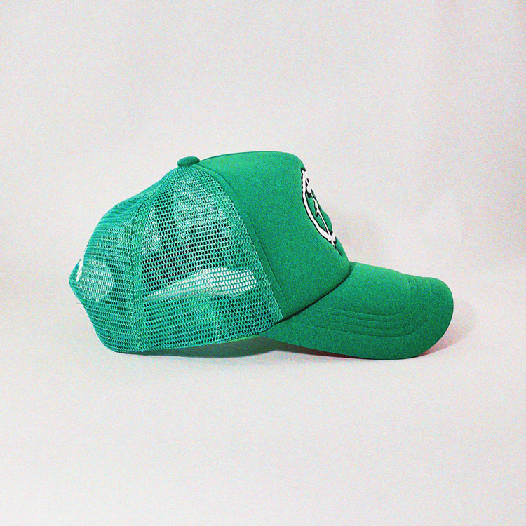 Kelly Green “Reverse” Classic Logo Trucker Hat