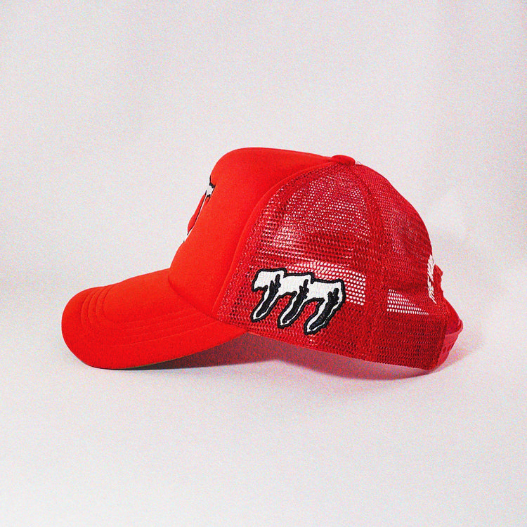 Red Classic Logo Trucker Hat