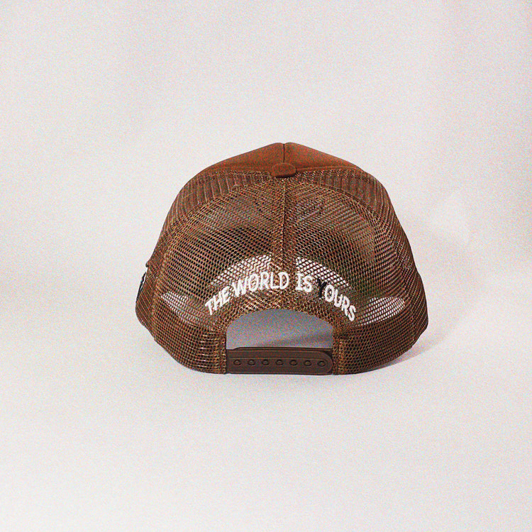 Brown Classic Logo Trucker Hat