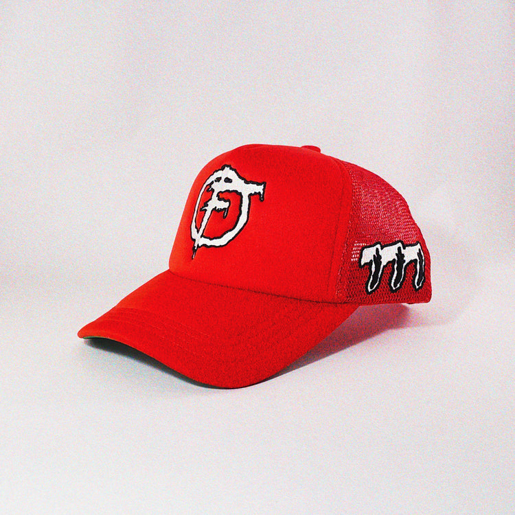 Red Classic Logo Trucker Hat